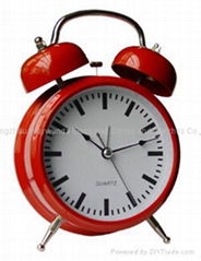 red metal alarm clock WD122