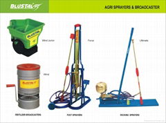 FOOT SPRAYER, ROCKING SPRAYER AND FERTILIZER BROADCASTERS