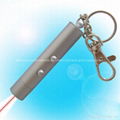 Red laser pointer keychain
