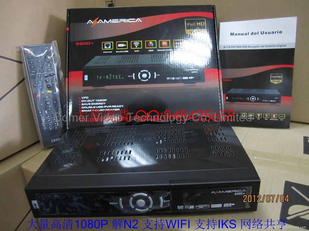 AZ America S900+ IKS inside nagra 3 channels free