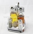 Salt,Pepper,Oil,Vinegar&Tooth Stick Holder Set of 5 pcs