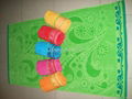 100% cotton double jacquard beach towel