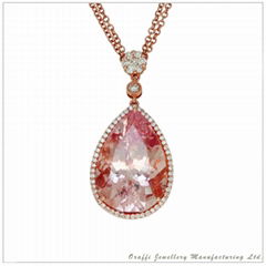 Semi-precious with Diamond Necklace