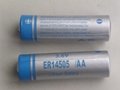 ER14505 size AA lithium battery Li/SOCl2 LS14500 replacement 1