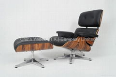 Eames lounge chair with ottoman