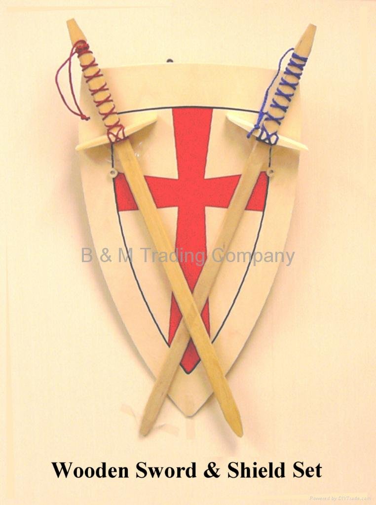 Wooden Sword & Shield Set