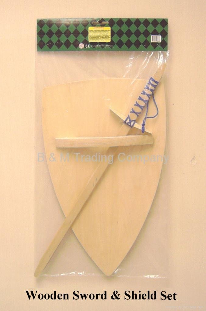 Wooden Sword & Shield Set 3