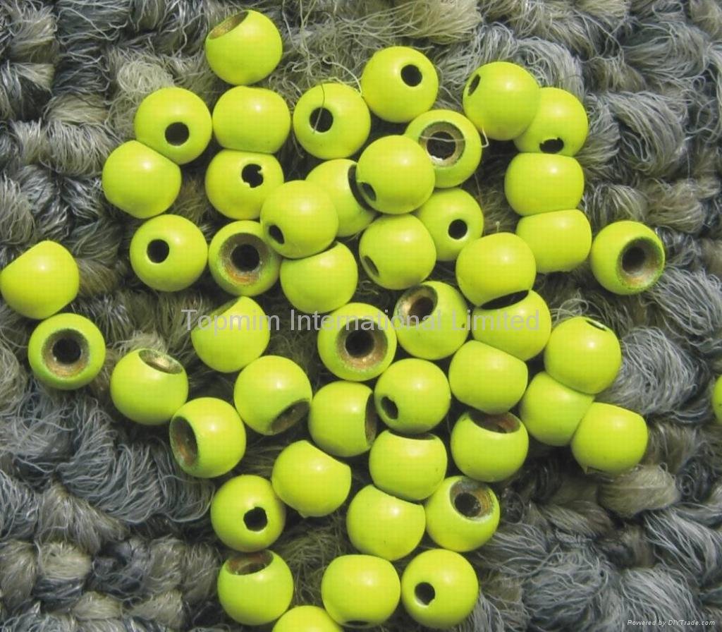 tungsten beads for fly fishing(yellow painted)