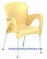 Pp plastic chair with logo