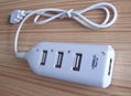 white 4 ports usb hub 1