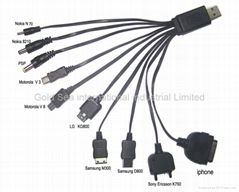 Universal 10 in 1 usb chargers cable