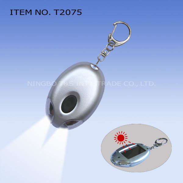 solar LED key chain light 