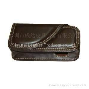 Leather cell phone case