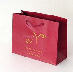 shopping bag with hot stamp