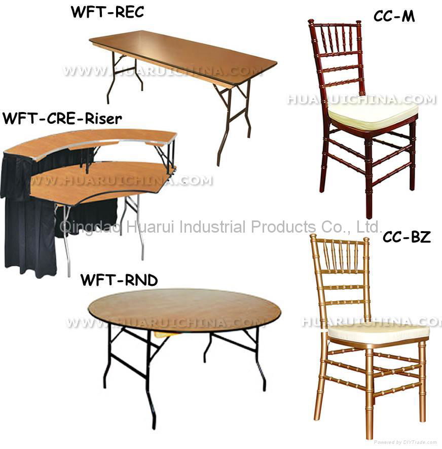 wood folding table 2