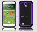 samsung galaxy s4 HYBRID Shell R   ed Impact Armor PC+ Silicon Hard Case Cover 4