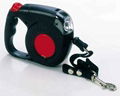 retractable dog leash&flashlight