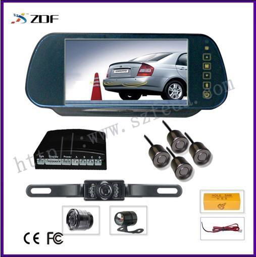 Parking Sensor Rearview System with 7-inch TFT LCD Screen Display
