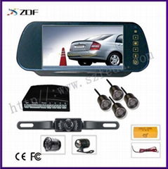 Parking Sensor Rearview System with 7-inch TFT LCD Screen Display