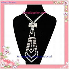 Rhinestone boys 's tie  Neck tie