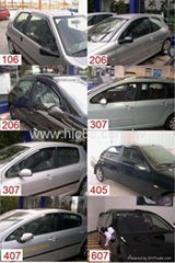 Car Window Visor, Window Deflector For Peugeot Series