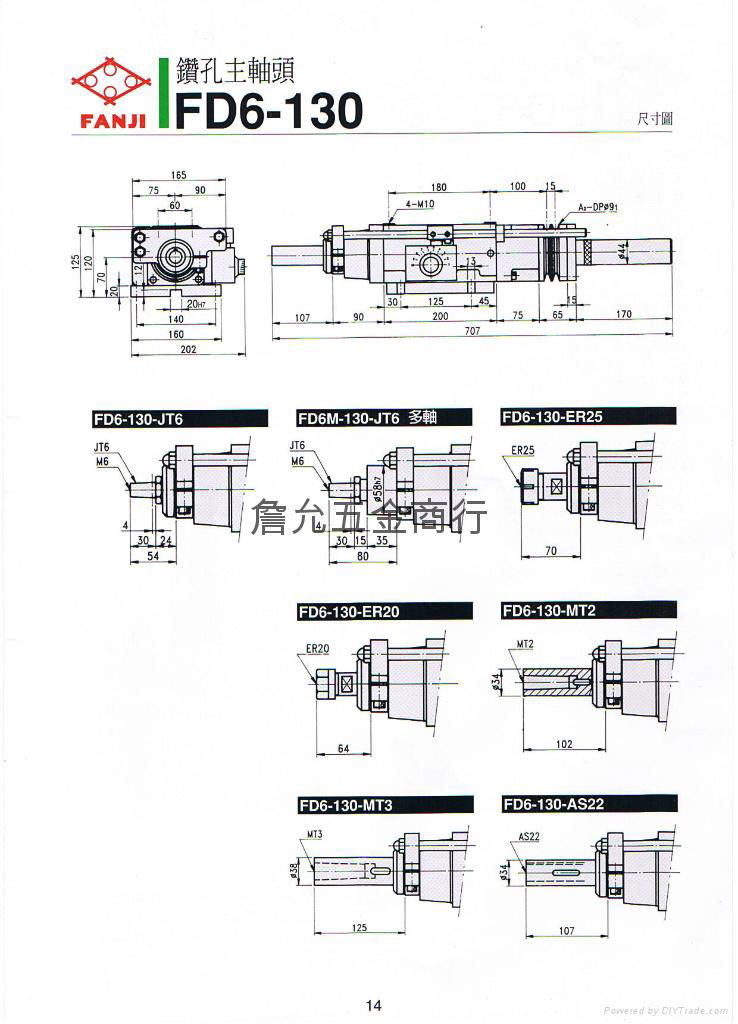 鑽攻主軸頭專用機FD6-130、FD8-150 5