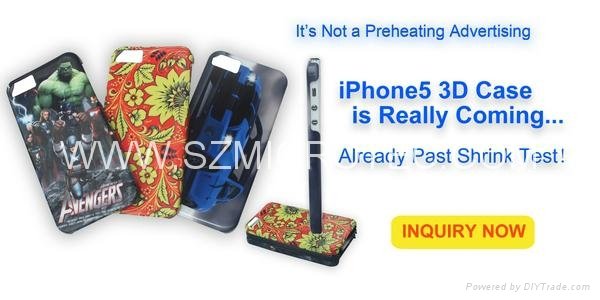 3D Sublimation Phone Case - Sublimation Case for iPhone 5, MT-IP5W-3D 3