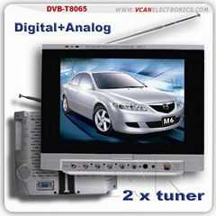 Double Tuner  TFT LCD TV, digital, Analog TV tuner