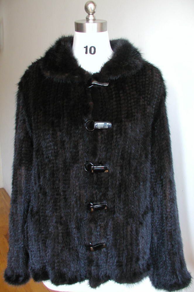 mink knitted coat 水貂編織外套