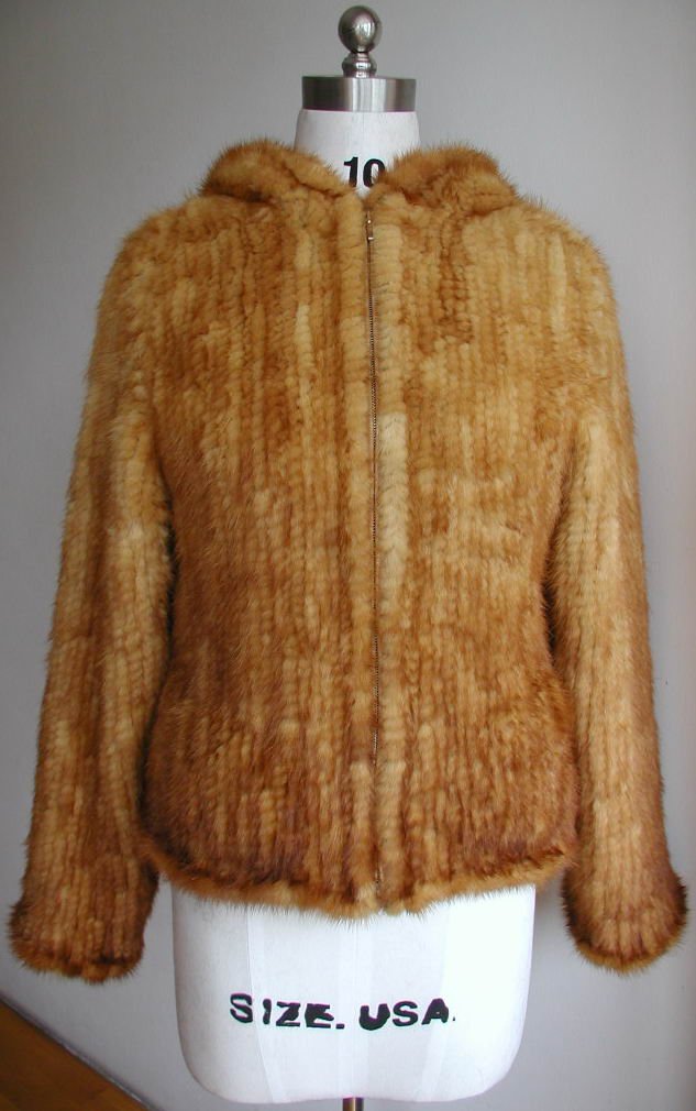 mink knited jacket 水貂編織夾克
