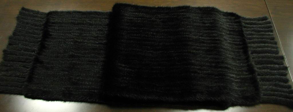 mink knitted scarf 水貂編織圍巾