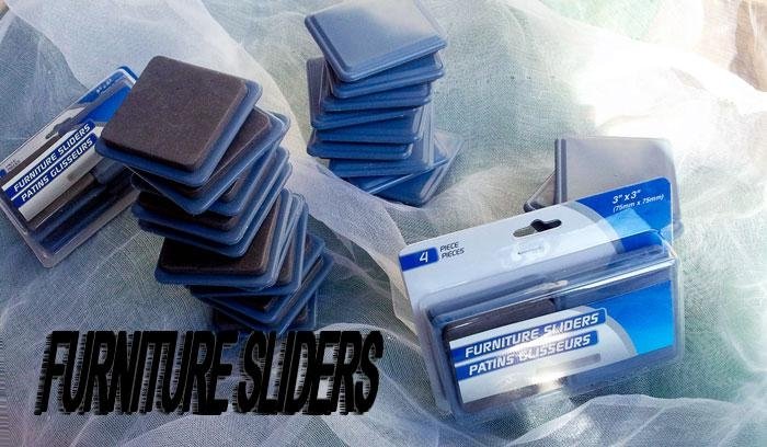 furniture sliders,Square Permanent, Furniture Movers,a Gliders,Sliders3"X3"  5
