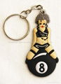 billiard keychain