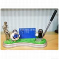 GOLF COURSE CARD HOLDER WITH CLOCK & PEN