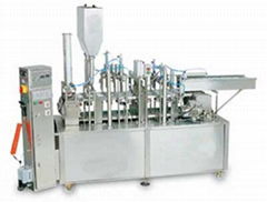 Lineer yoghurt Cup Filling Sealing Machine