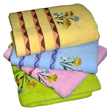 Terry Towels with Satin Borders