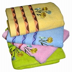 Terry Towels with Satin Borders