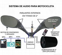 Scooter audio systems