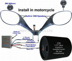 Scooter audio systems