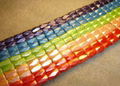 colored magnetic 18faced tube beads