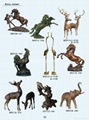 bronze animal sculptures