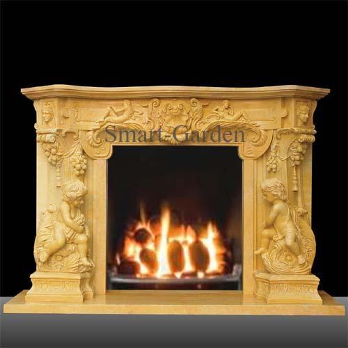 marble fireplace