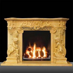 marble fireplace