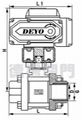 電動三片式球閥 2