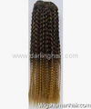 Synthetic hair weave