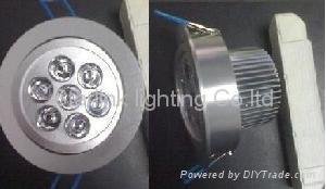 led down light 105mm 7X1W with CE driver 85v-220v 3