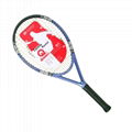 100% Graphite one piece tennis racket