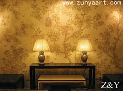 handmade wallpaper mural 03