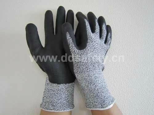 cut resistant glove with foam finish DCR420