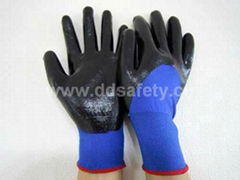 3/4 nitrile caoted glove DNN913